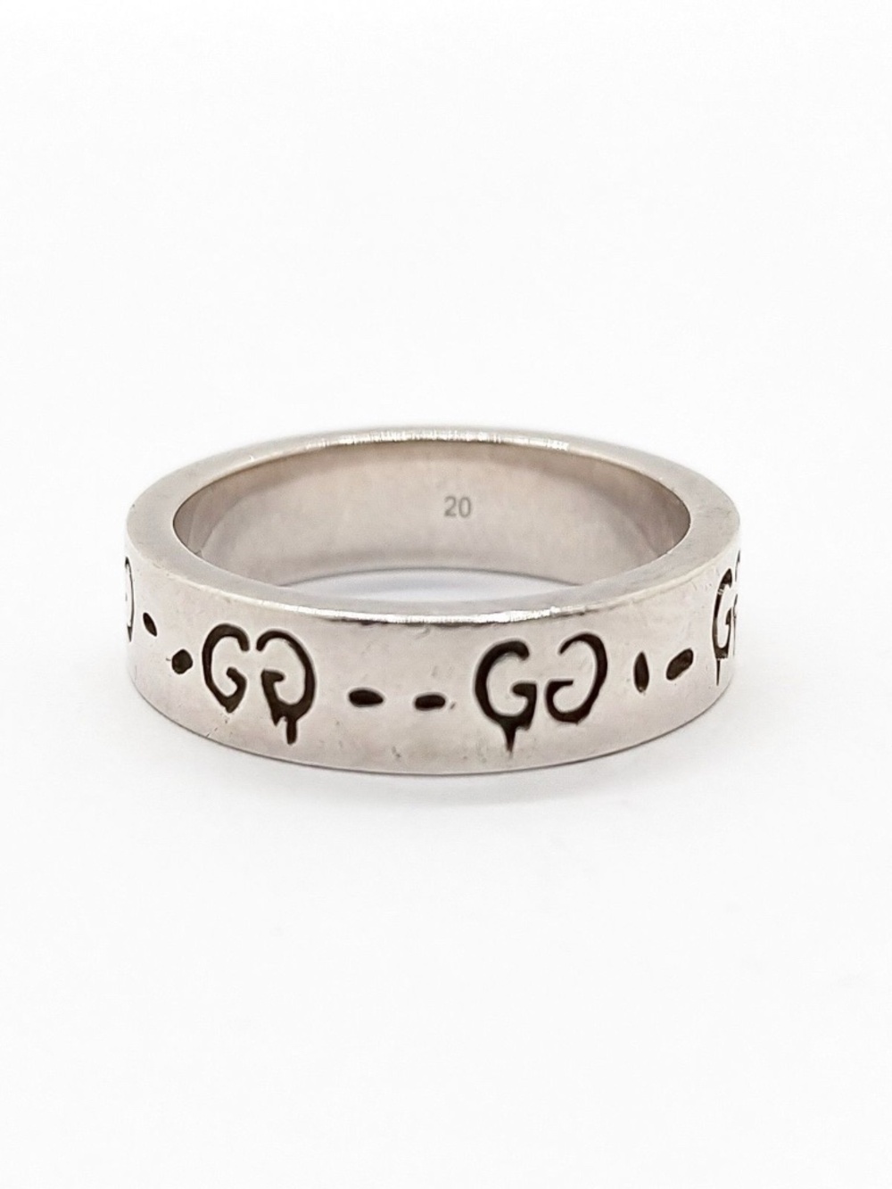 Gucci Sterling Silver Ring size 20 - Picture 2 of 6